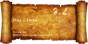 Hay Linda névjegykártya